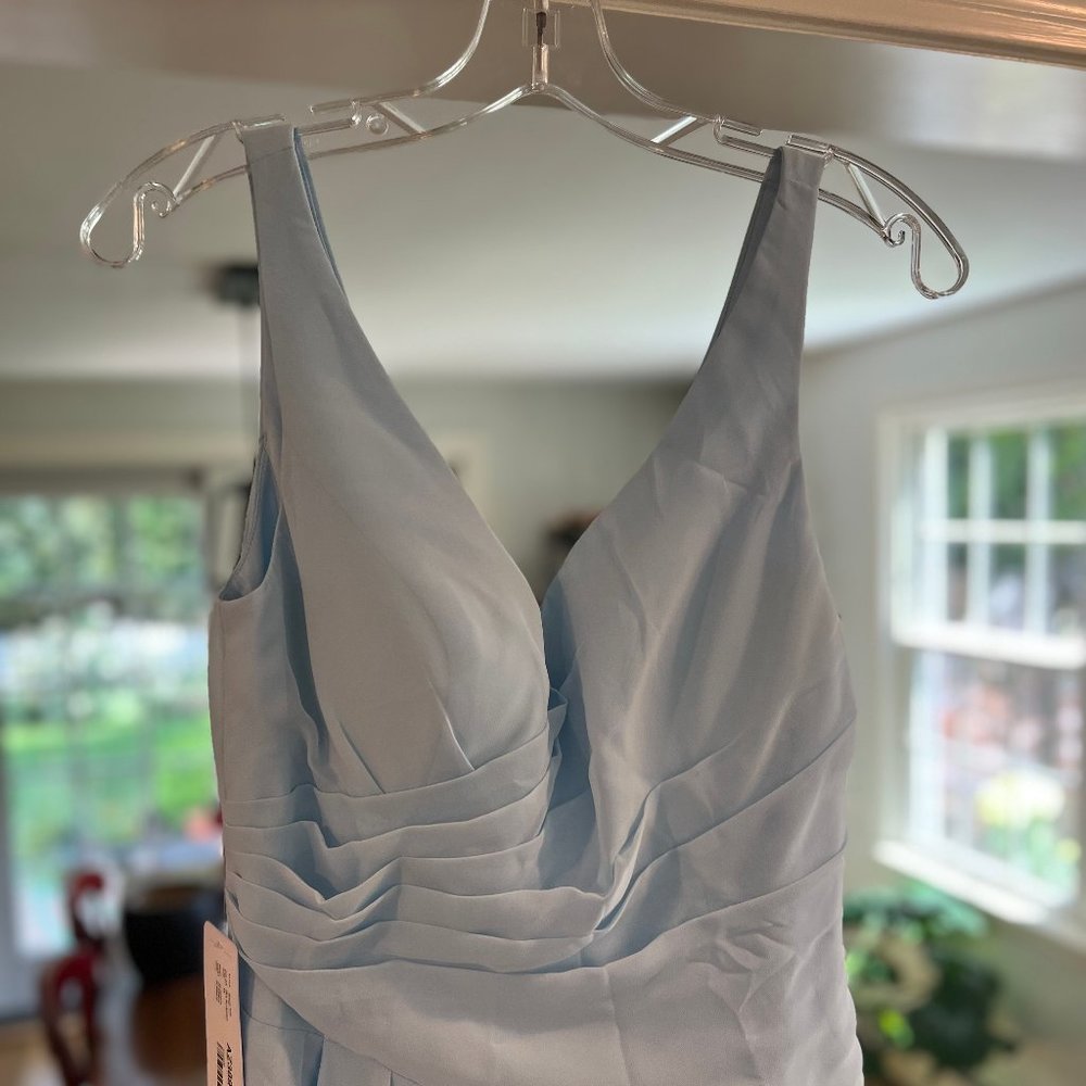 NWT Azazie Sky Blue Size Medium Bridesmaid Dress